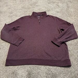 Croft & Barrow Men's Purple Quarter Zip Sweater